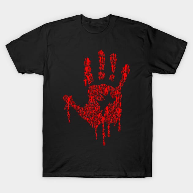 Zombie Hand T-Shirt by drewbacca